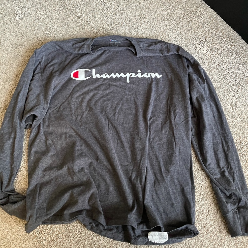 Champion Mens Long Sleeve Shirt